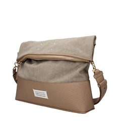 Maison Margiela Beige Stoff-Umhängetasche