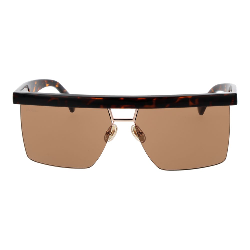 Max Mara Braune Kunststoffsonnenbrille