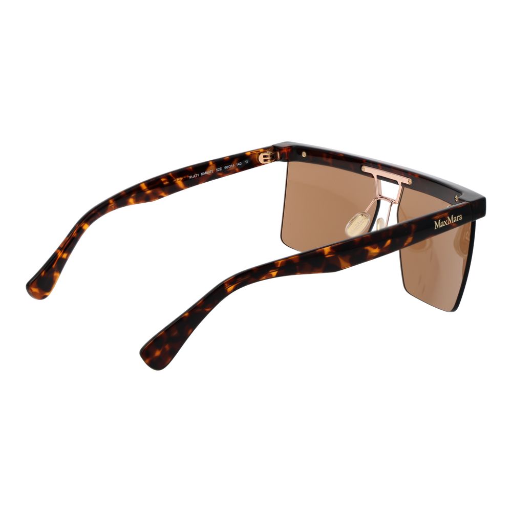 Max Mara Braune Kunststoffsonnenbrille