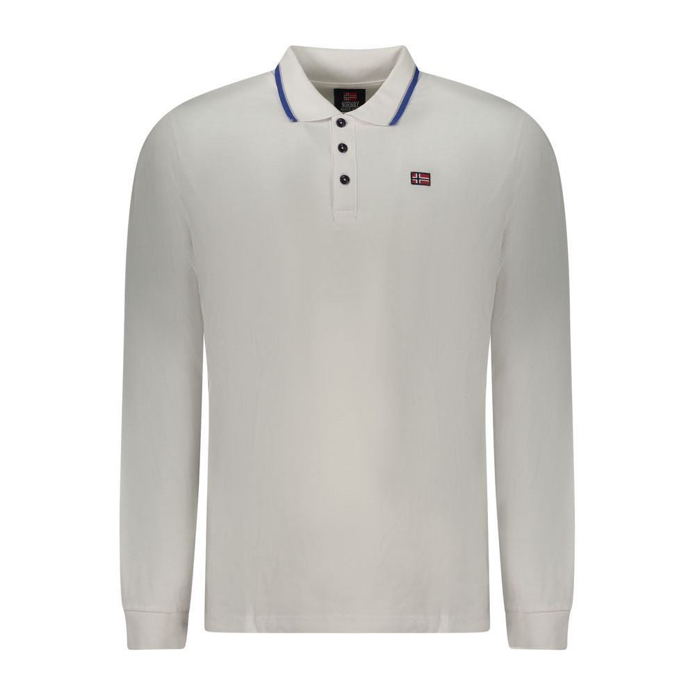 Norwegen 1963 Bianco Baumwolle Herren Poloshirt
