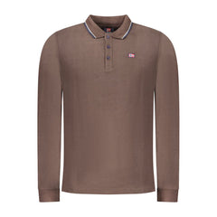Norwegen 1963 Marrone Baumwolle Herren Polo-Shirt