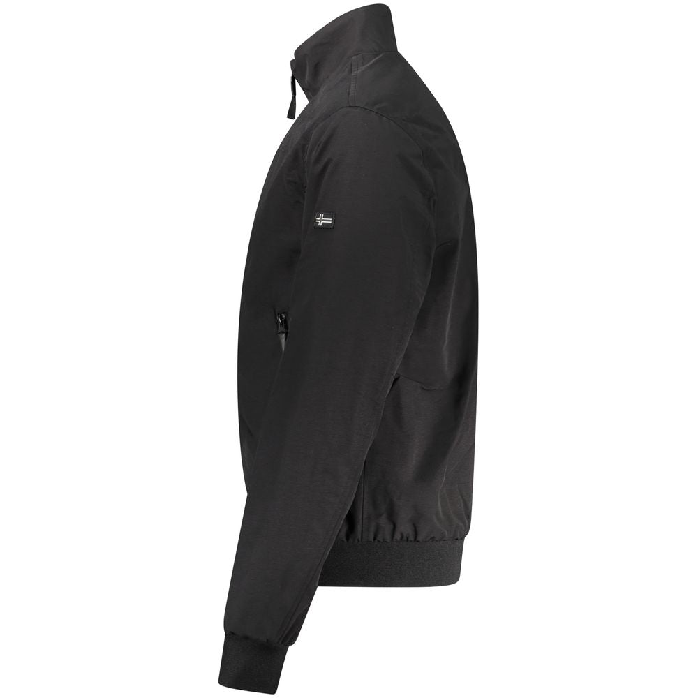 Norwegen 1963 Schwarze Baumwoll-Herrenjacke