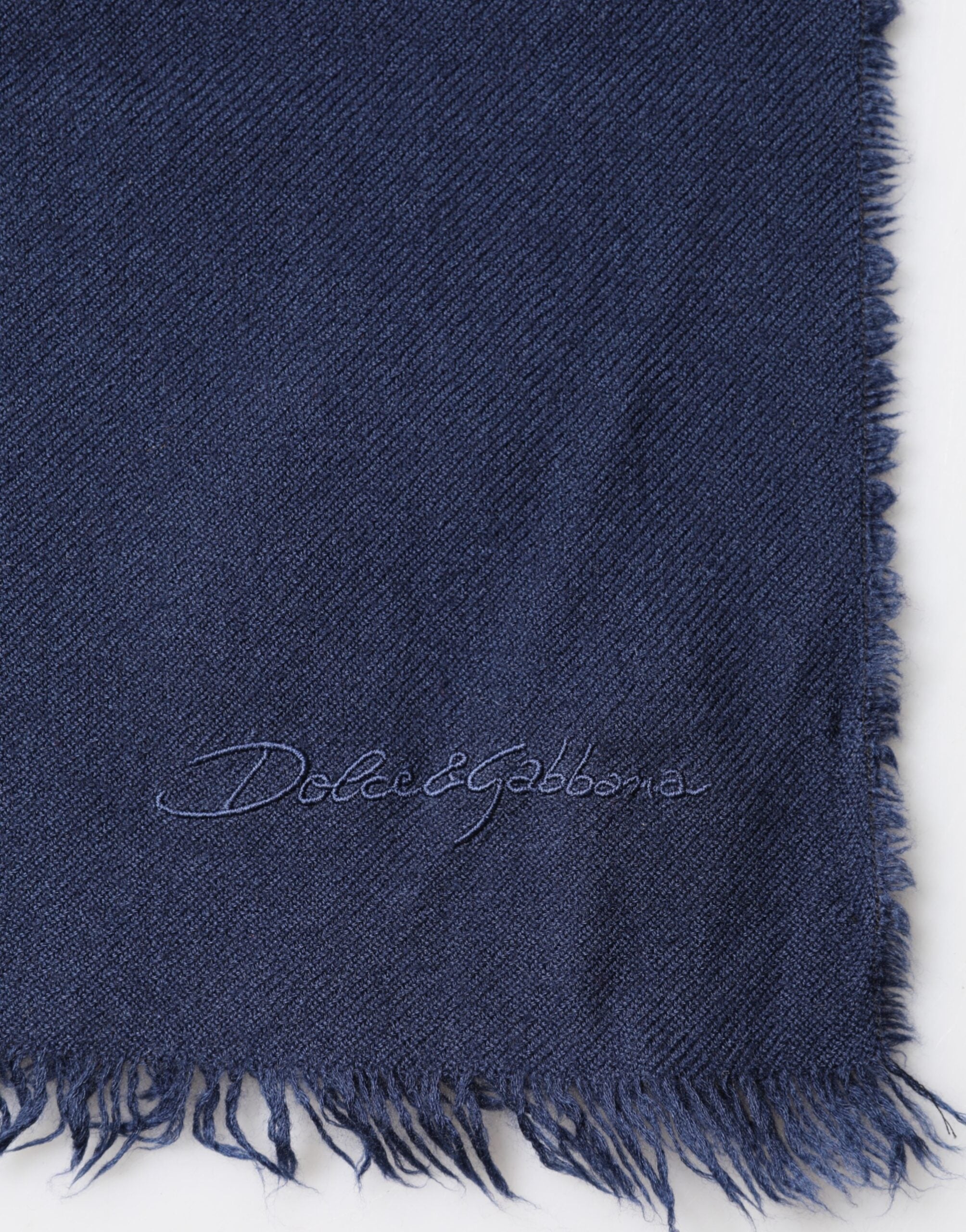 Dolce & Gabbana Schal Blau Kaschmir Halstuch Stola Herren