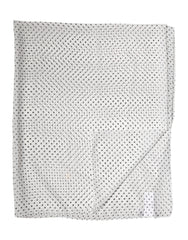 Dolce & Gabbana Witte Polyester Sjaal met Polka Dots