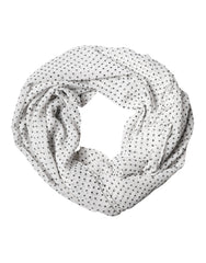 Dolce & Gabbana Witte Polyester Sjaal met Polka Dots