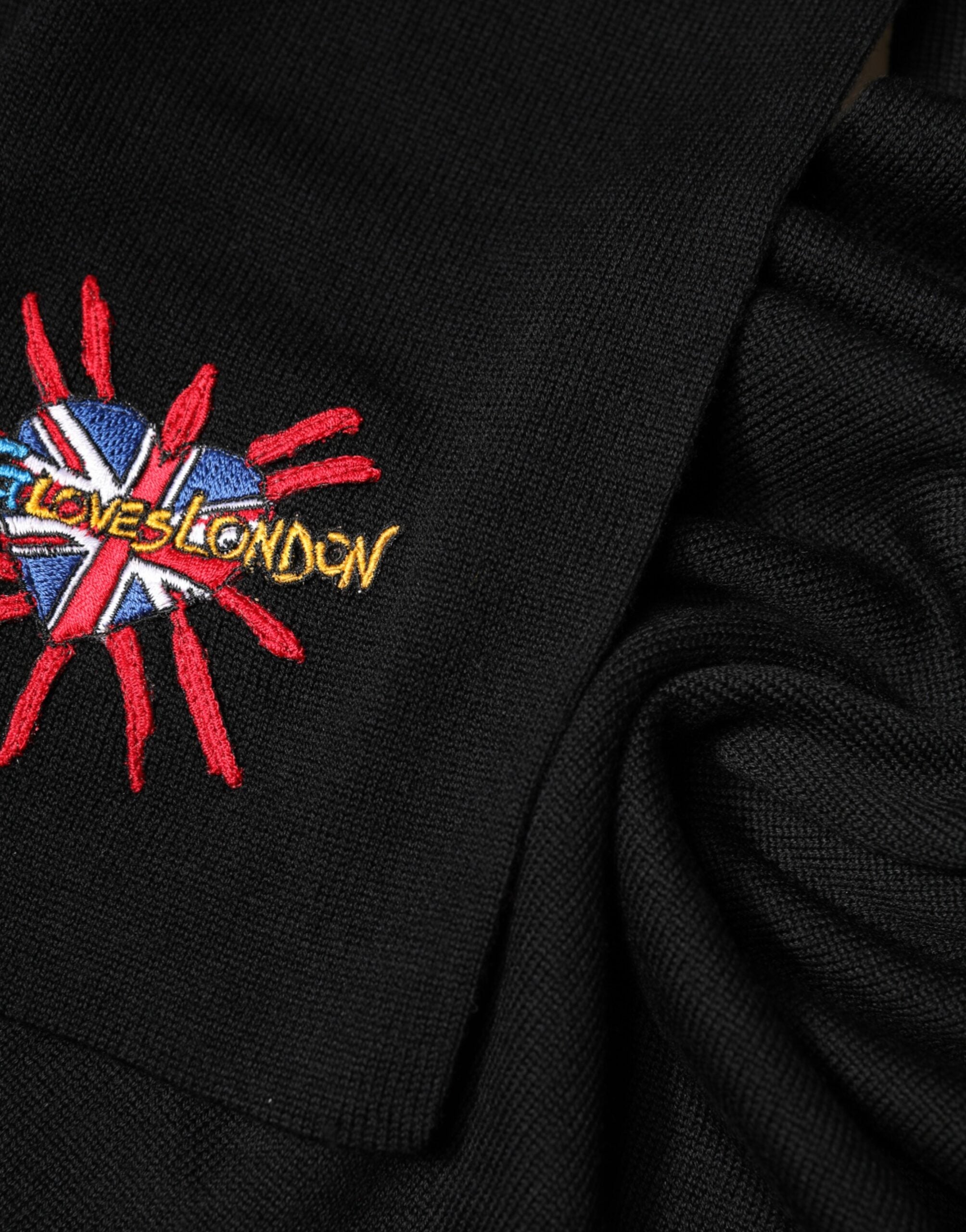 Dolce & Gabbana Blauer Wollschal DG Loves London