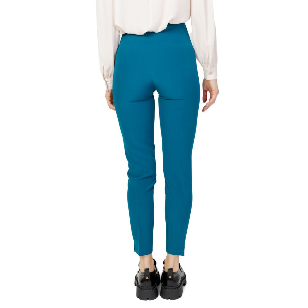 Hanny Diepzwarte Polyester Broek