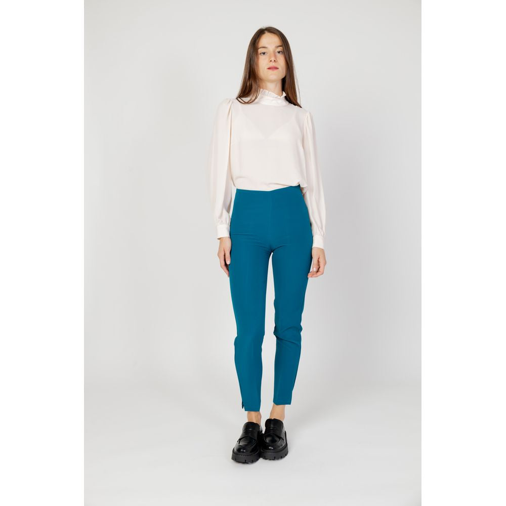 Hanny Diepzwarte Polyester Broek