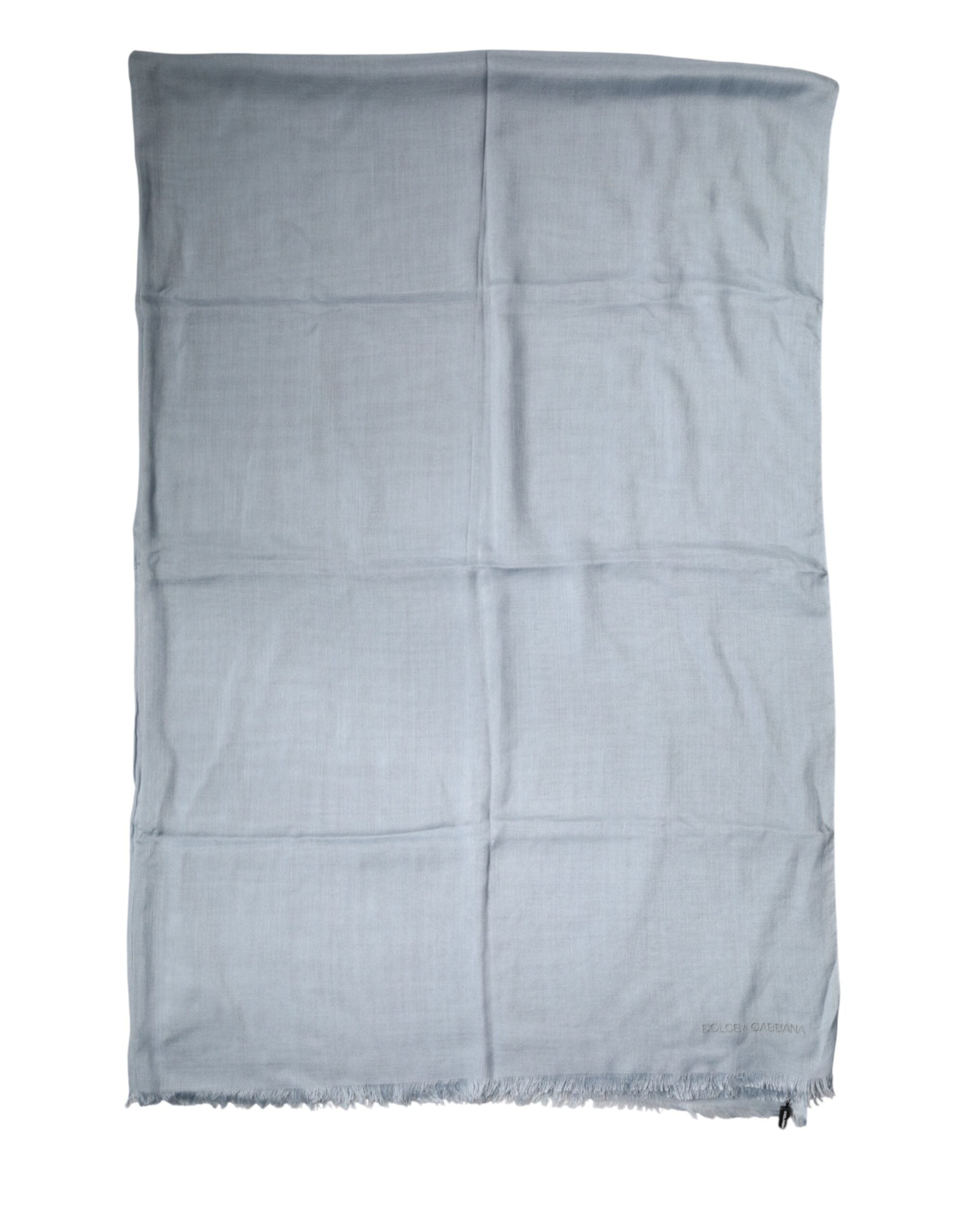 Dolce & Gabbana Light Blue Kaschmir-Strickschal