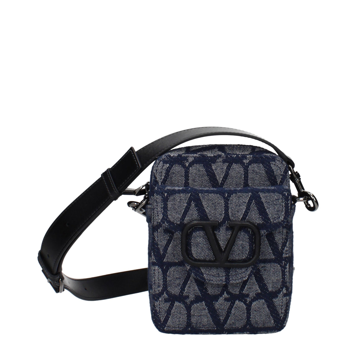 Valentino Garavani Umhängetasche aus blauem Stoff