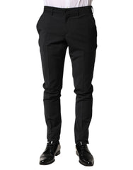 Dolce & Gabbana Schwarze Anzughose aus Wolle für Herren