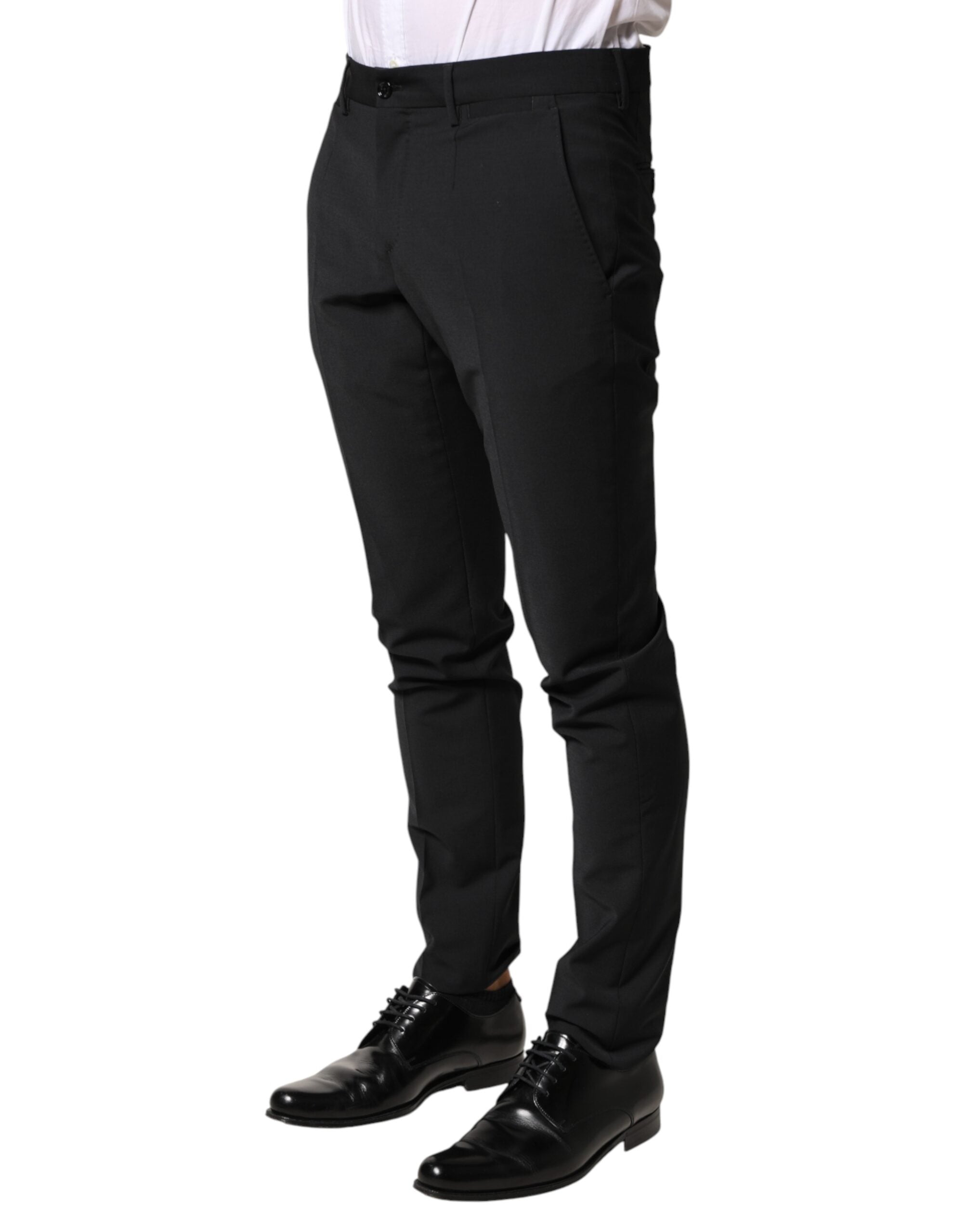 Dolce & Gabbana Schwarze Anzughose aus Wolle für Herren