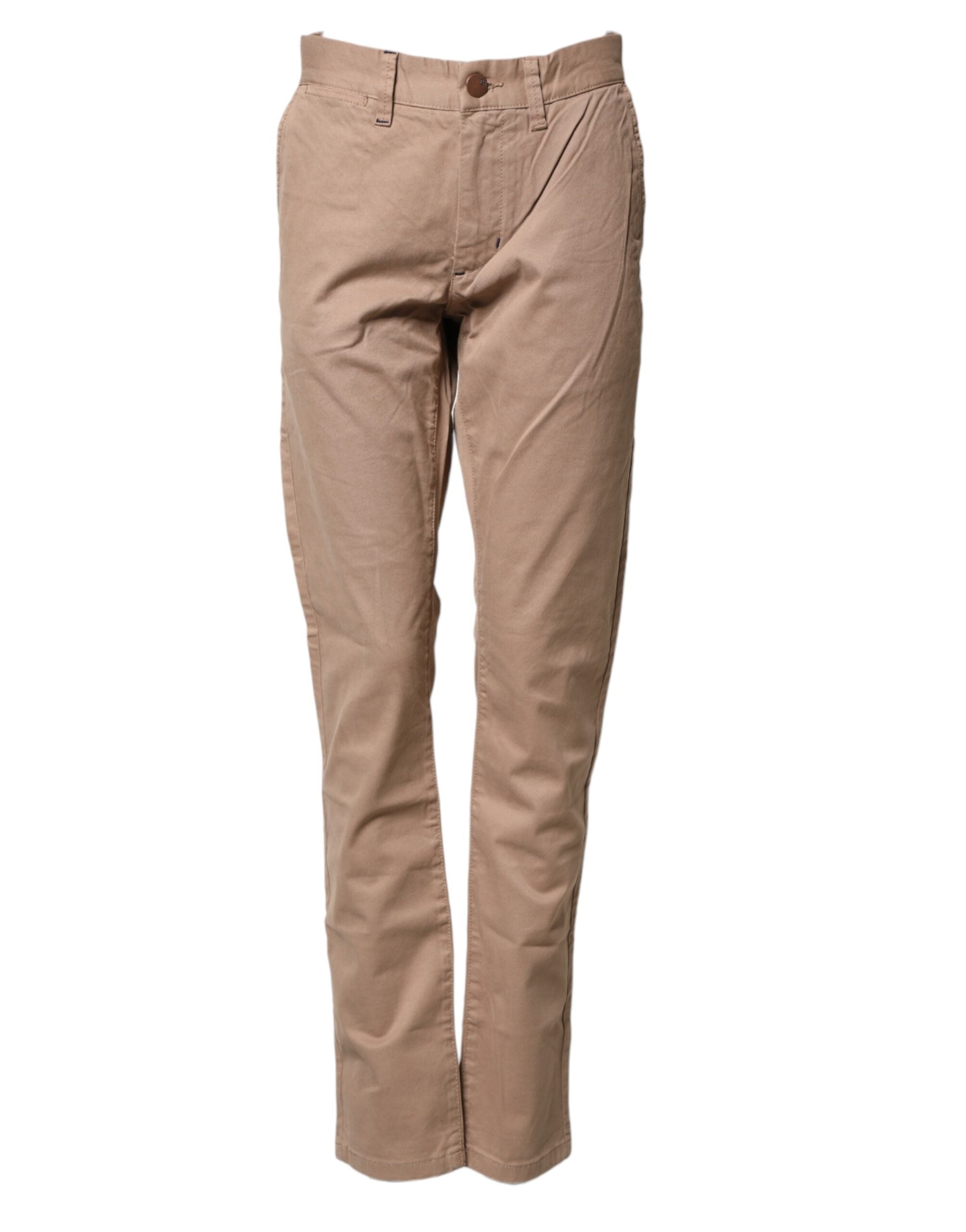 Sun68 Beige Baumwoll-Chino für Herren mit geradem Schnitt und mittlerer Bundhöhe