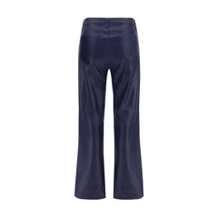 L'Agence Blue Casual Broek Katoen