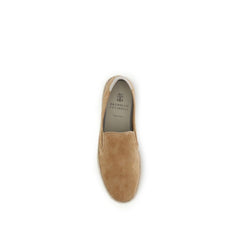 Brunello Cucinelli Beige Kalfsleren Bos Taurus Espadrilles