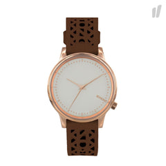 Komono Bruin Lederen Elegante Horloge