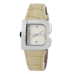 Laura Biagiotti Beige Lederarmbanduhr