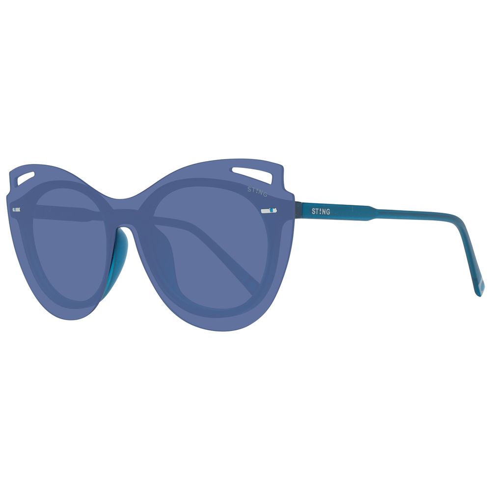 Sting blauwe plastic zonnebril