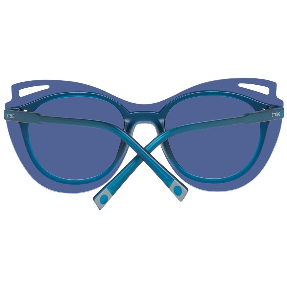 Sting blauwe plastic zonnebril