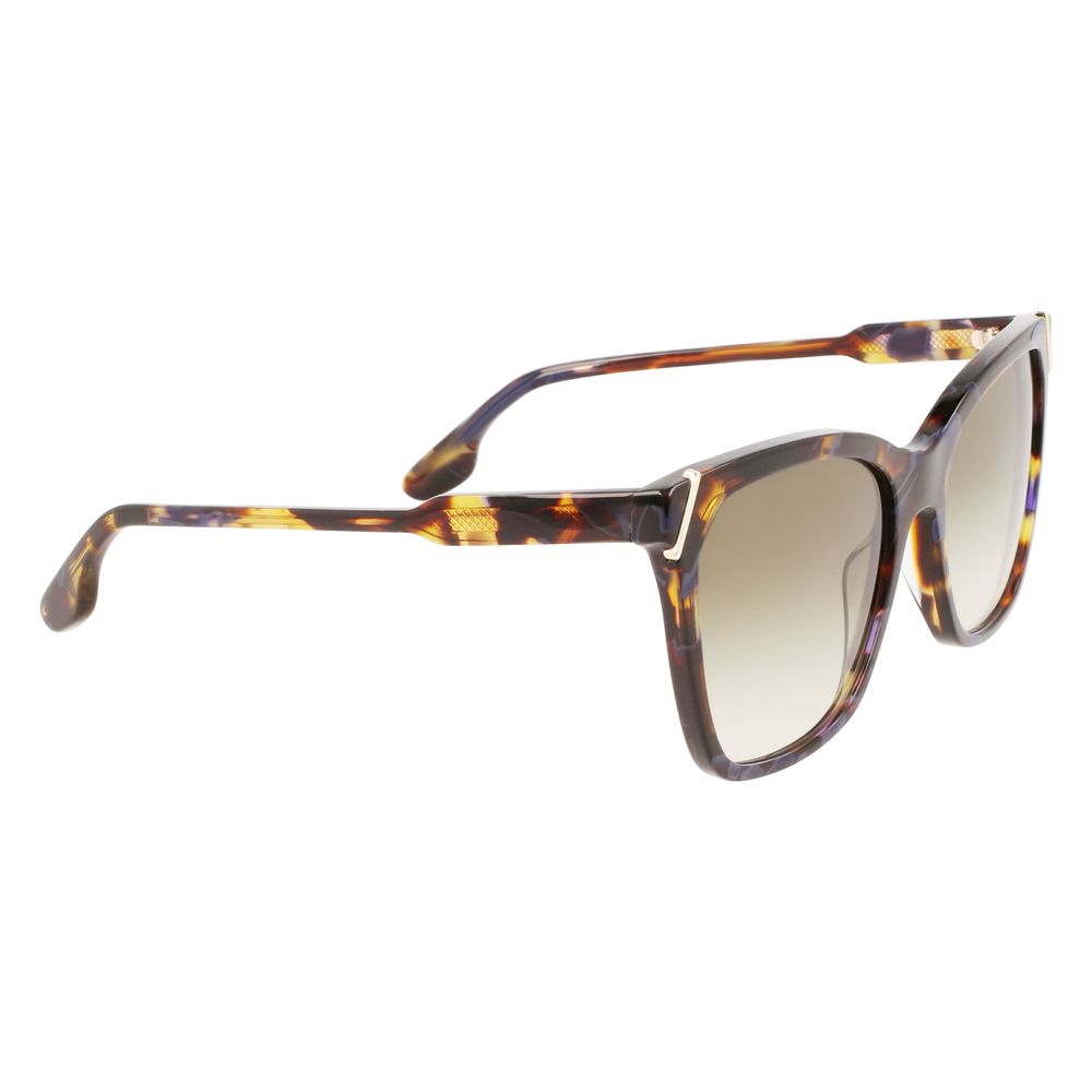 Victoria Beckham Sonnenbrille aus blauem Azetat