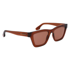 Victoria Beckham Bruine Ingegoten Zonnebril