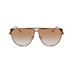 Victoria Beckham Braune Metallsonnenbrille