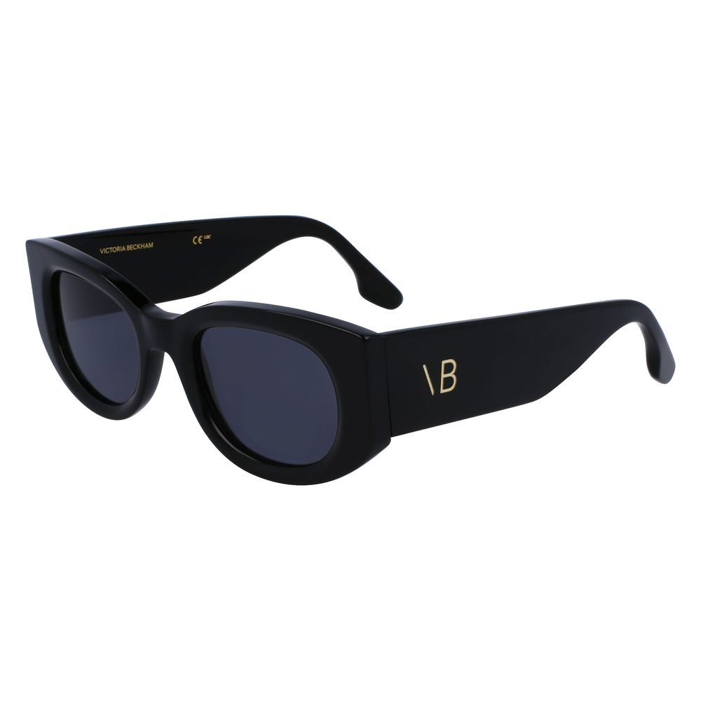 Victoria Beckham Sonnenbrille aus schwarzem Acetat