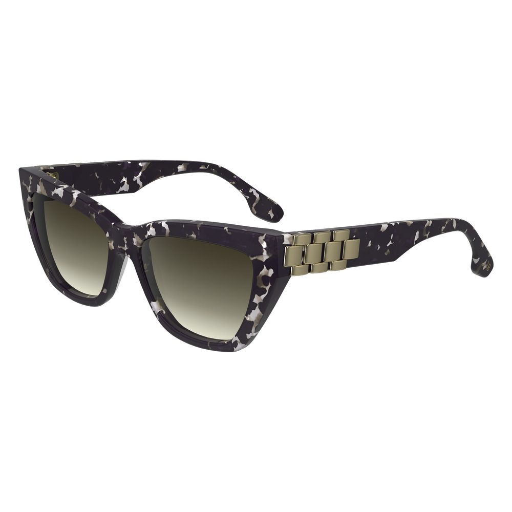 Victoria Beckham Sonnenbrille aus schwarzem Acetat