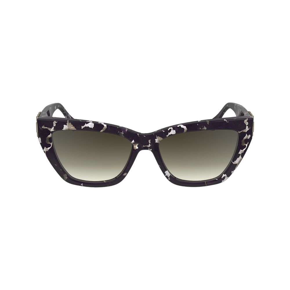 Victoria Beckham Sonnenbrille aus schwarzem Acetat