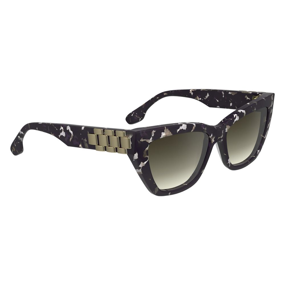 Victoria Beckham Sonnenbrille aus schwarzem Acetat