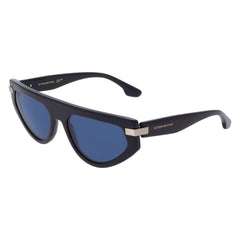Victoria Beckham blauwe acetaatzonnebril