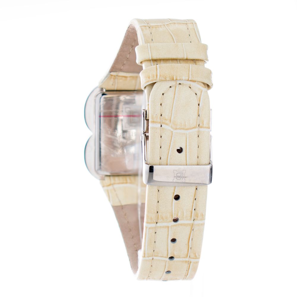 Laura Biagiotti Beige Edelstahl Damenuhr
