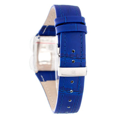 Laura Biagiotti Purple Leather Dress Watch