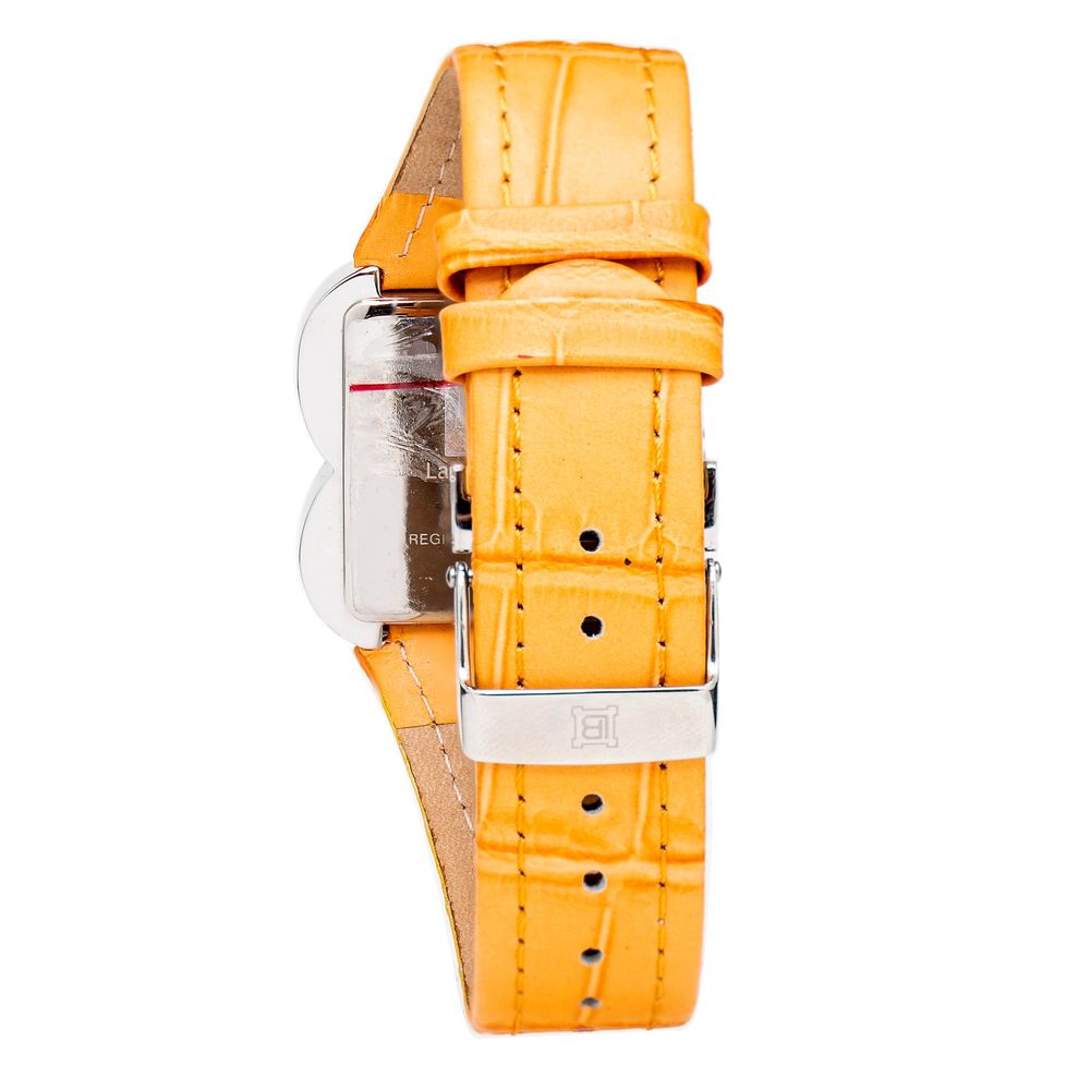 Laura Biagiotti Orange Lederkleid-Uhr