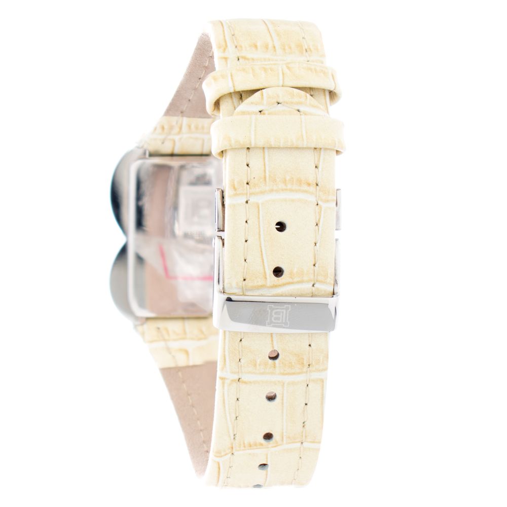 Laura Biagiotti Beige Lederarmbanduhr