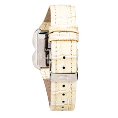 Laura Biagiotti Beige Lederarmbanduhr