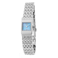Laura Biagiotti Damen-Armbanduhr aus silberfarbenem Edelstahl