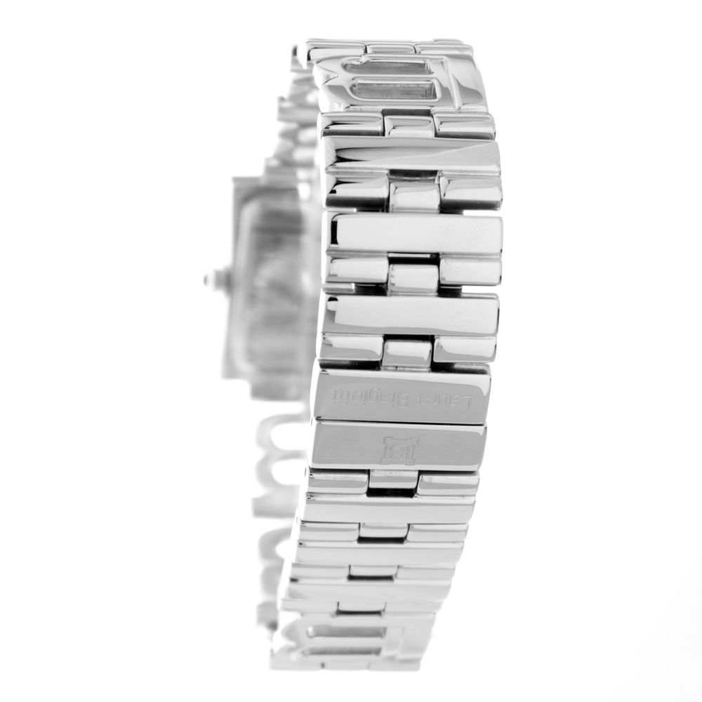Laura Biagiotti Damen-Armbanduhr aus silberfarbenem Edelstahl