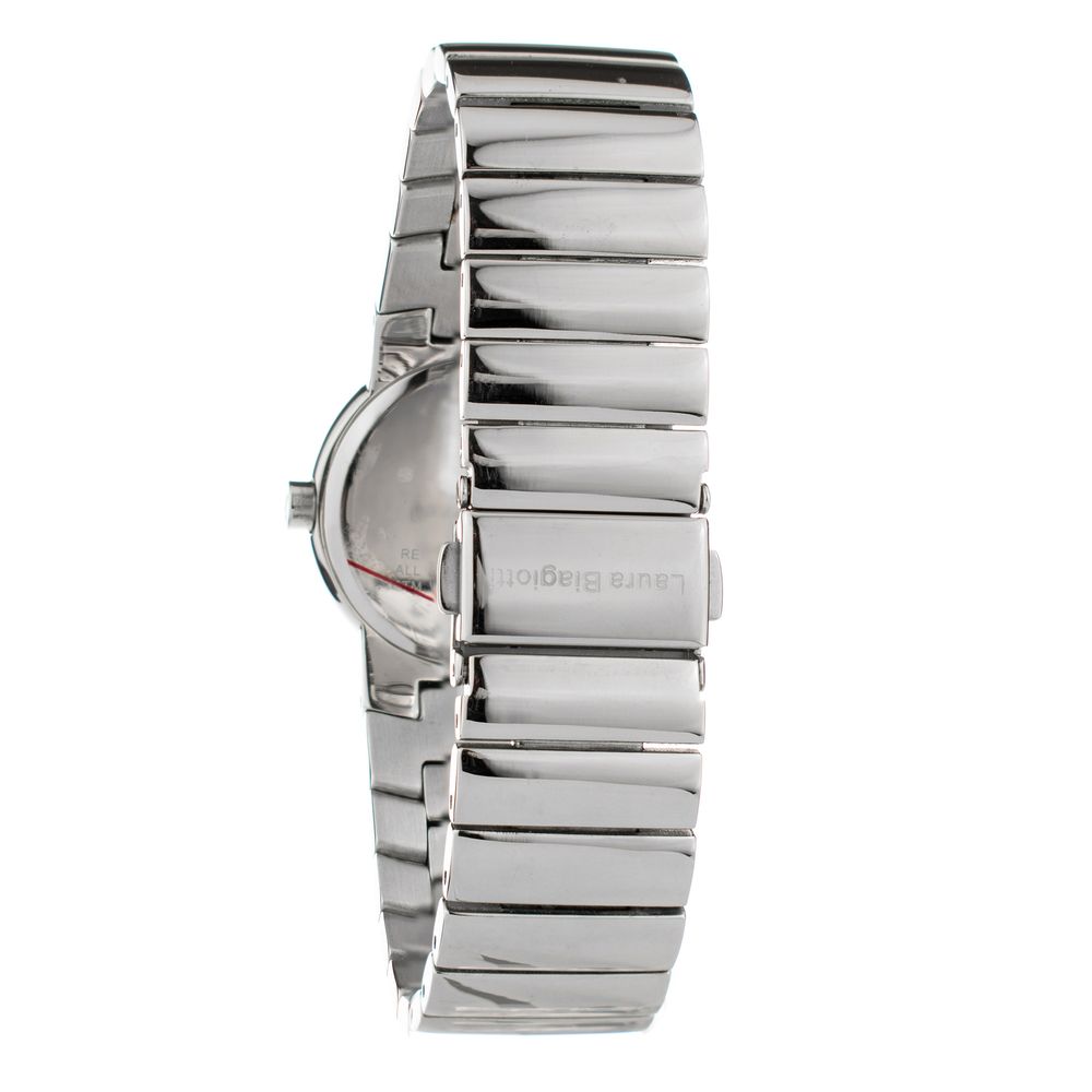 Laura Biagiotti Damen-Armbanduhr aus silberfarbenem Edelstahl