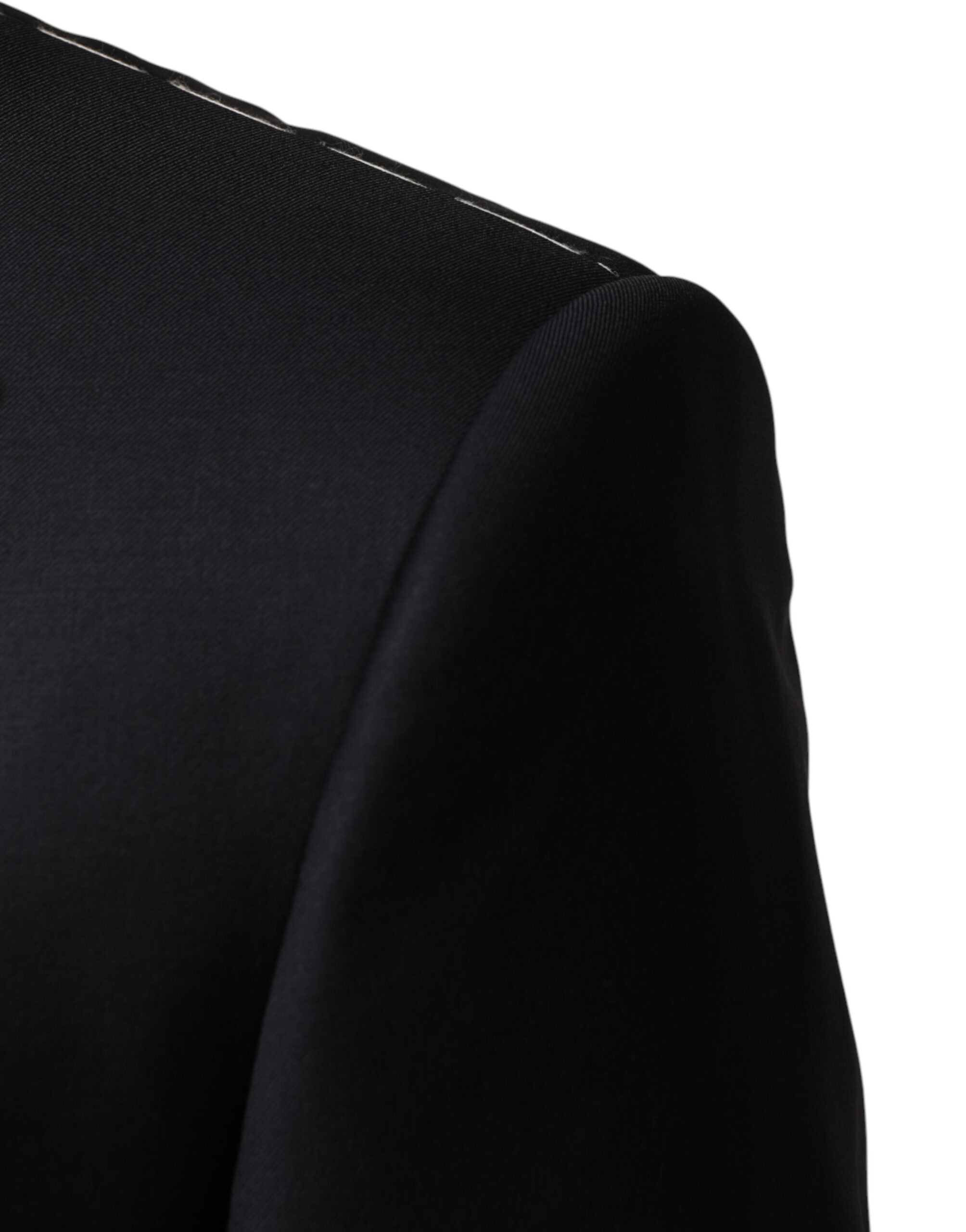 Dolce & Gabbana Zwart Wollen Enkele Rij Knopen 3-Delig Herenpak