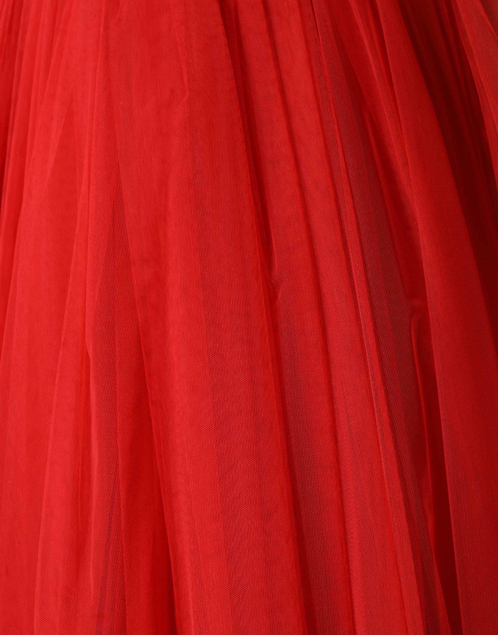 Dolce & Gabbana Rotes florales schulterfreies A-Linien-Abendkleid