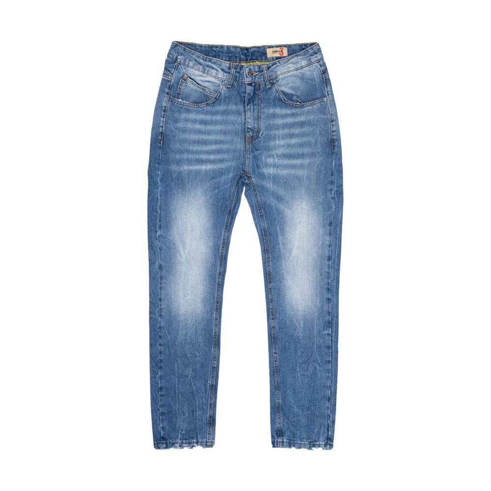 Displaj Blaue Baumwoll-Jeans im Relaxed Fit