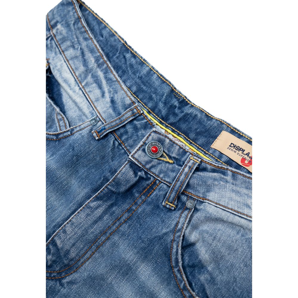 Displaj Blaue Baumwoll-Jeans im Relaxed Fit