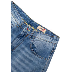 Displaj Blaue Baumwoll-Jeans im Relaxed Fit