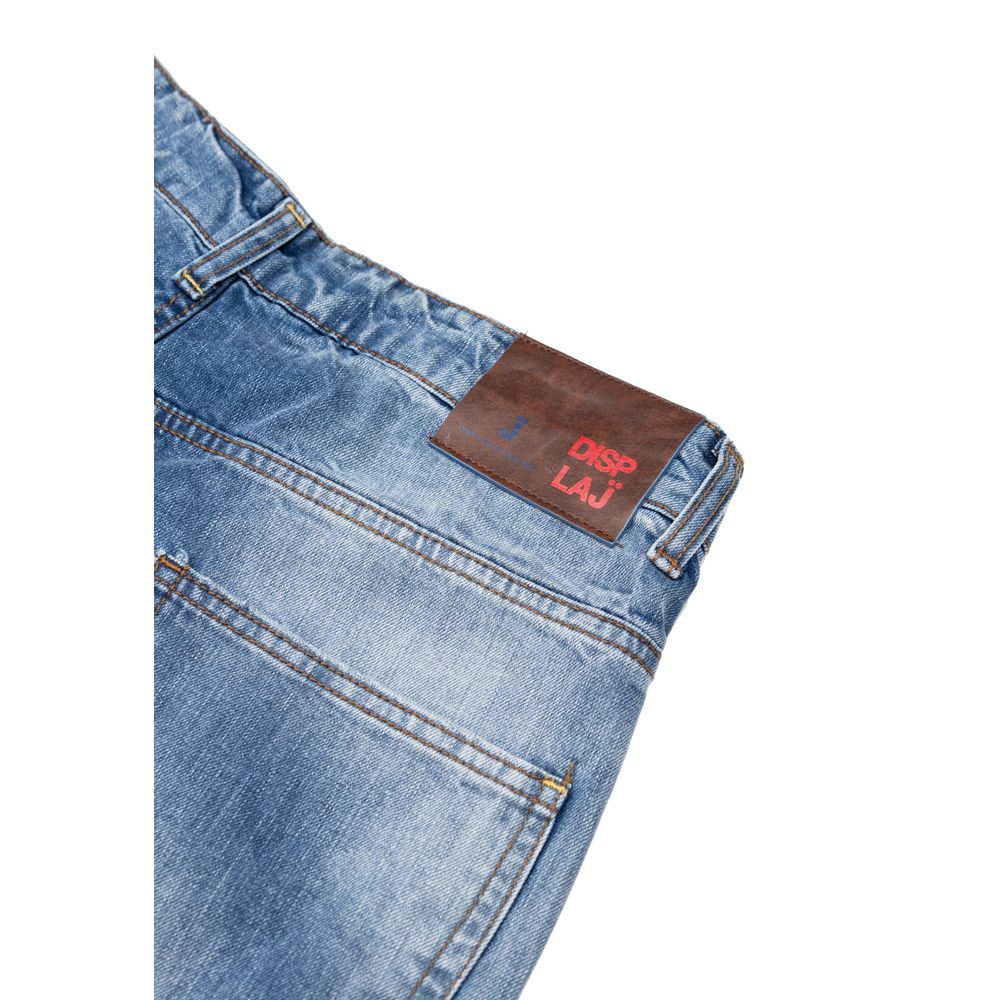 Displaj Blaue Baumwoll-Jeans im Relaxed Fit