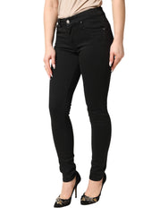 Dolce & Gabbana Zwarte Katoen Stretch Skinny Denim Jeans