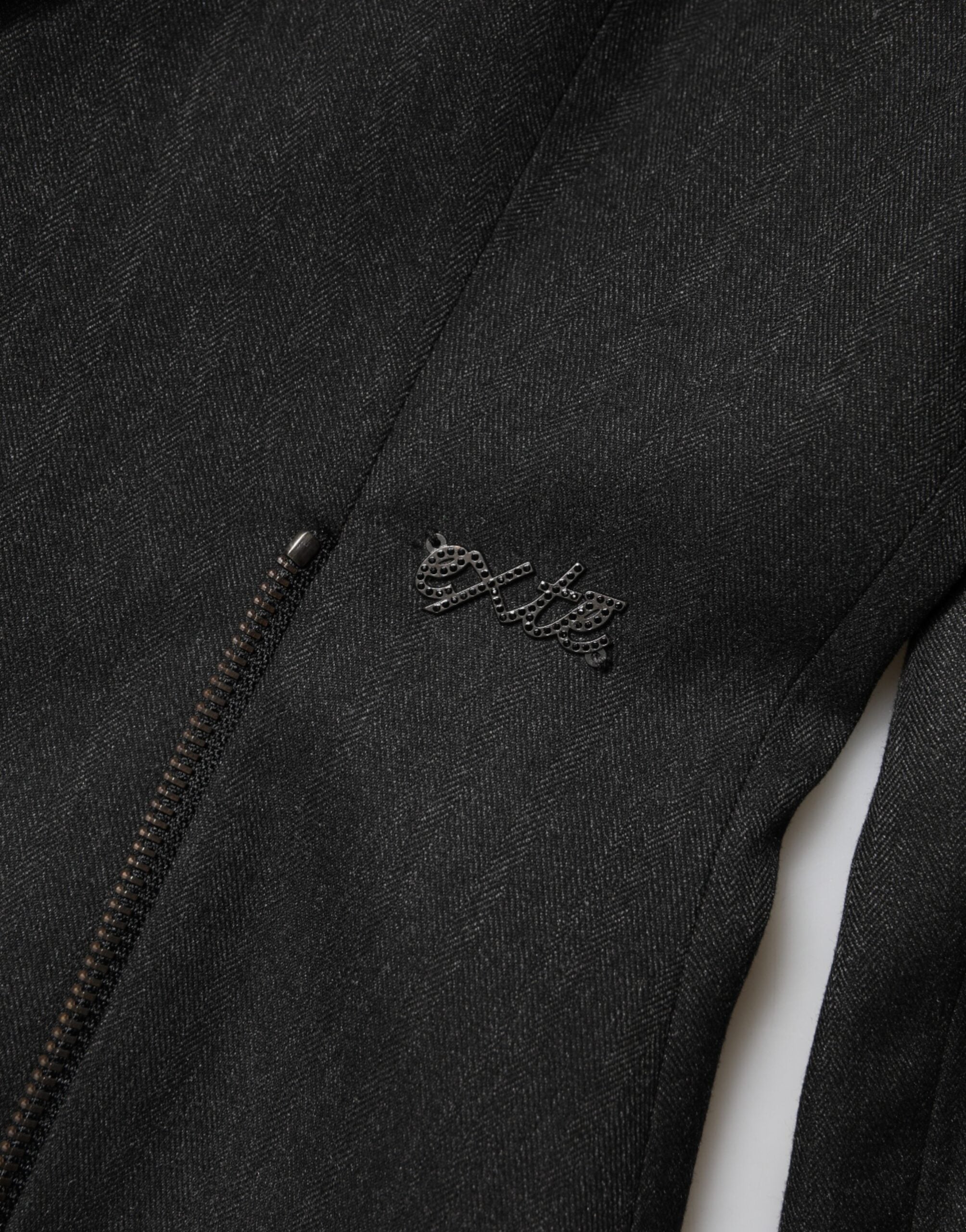 Exte Black Double-Breasted Pantalon Blazer Jasje 2-Delig Kostuum