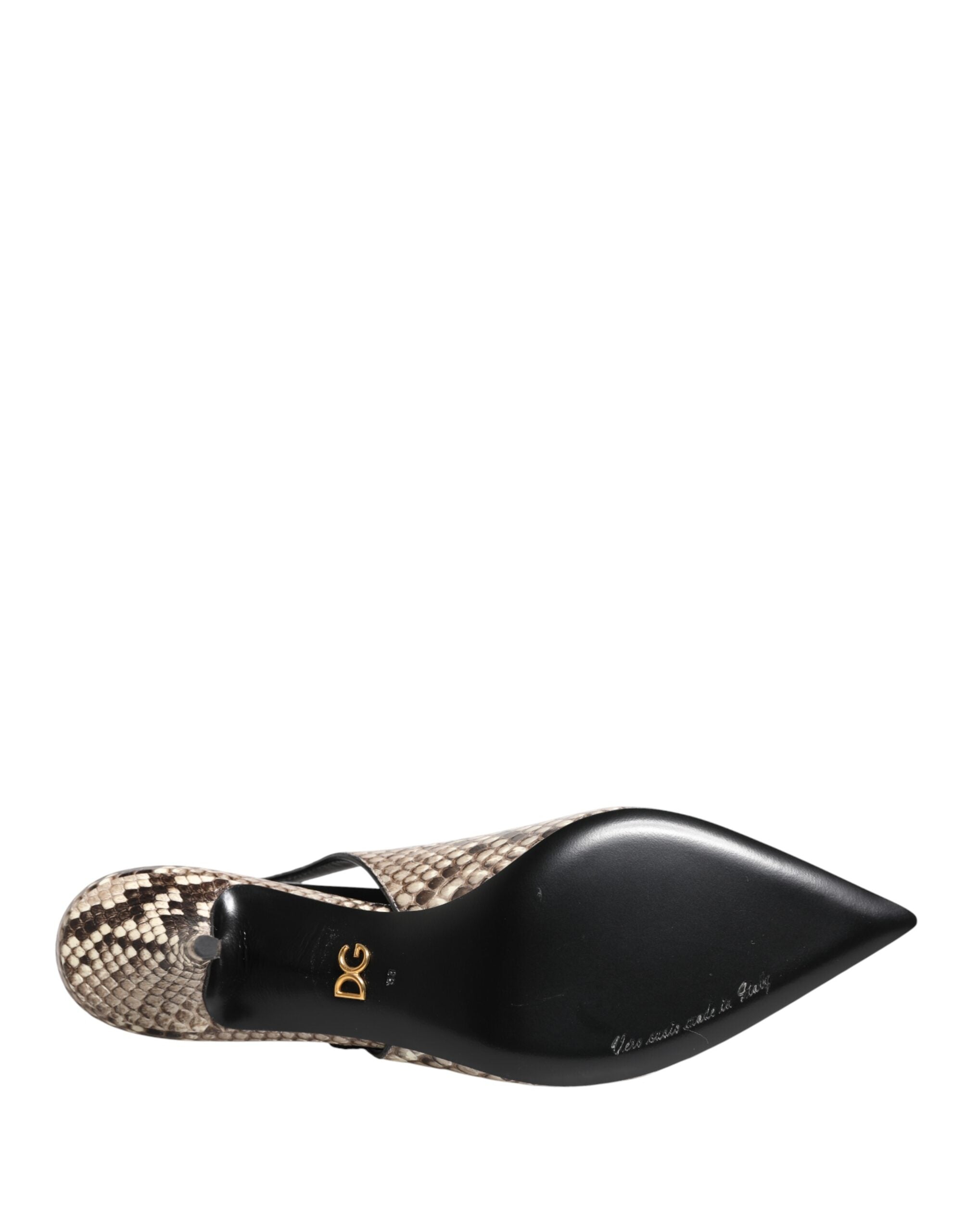 Dolce & Gabbana Multicolor Slingback-Pumps aus Leder