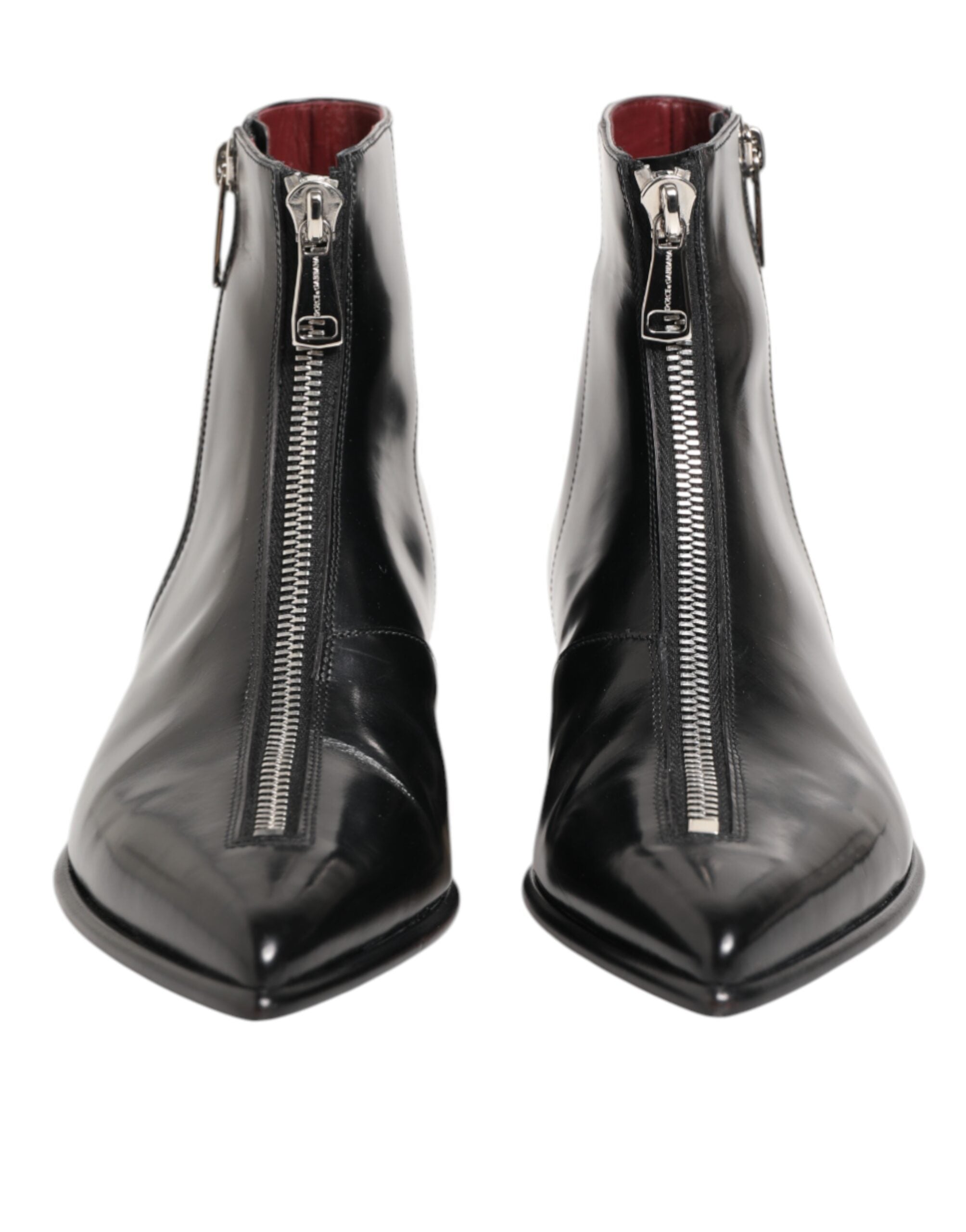 Dolce & Gabbana Chelsea Ankle Boots aus schwarzem Leder