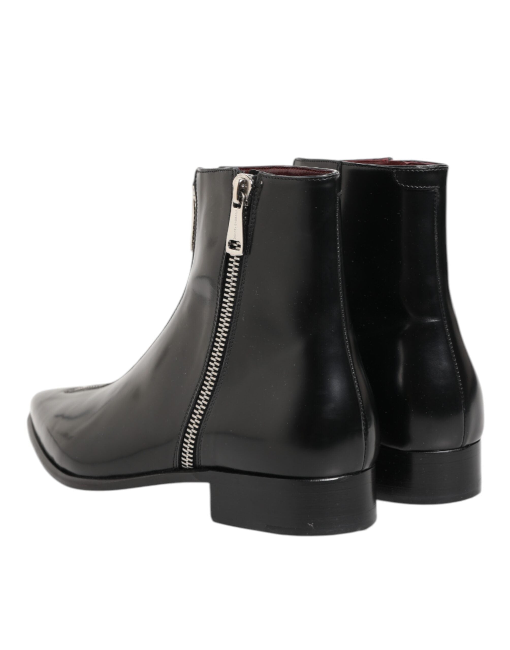 Dolce & Gabbana Chelsea Ankle Boots aus schwarzem Leder